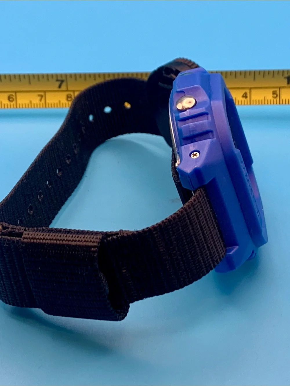 Men’s Digital Wristwatch Chrono Day Date Backlight Alarm Nylon Strap Working
